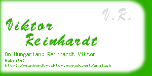viktor reinhardt business card
